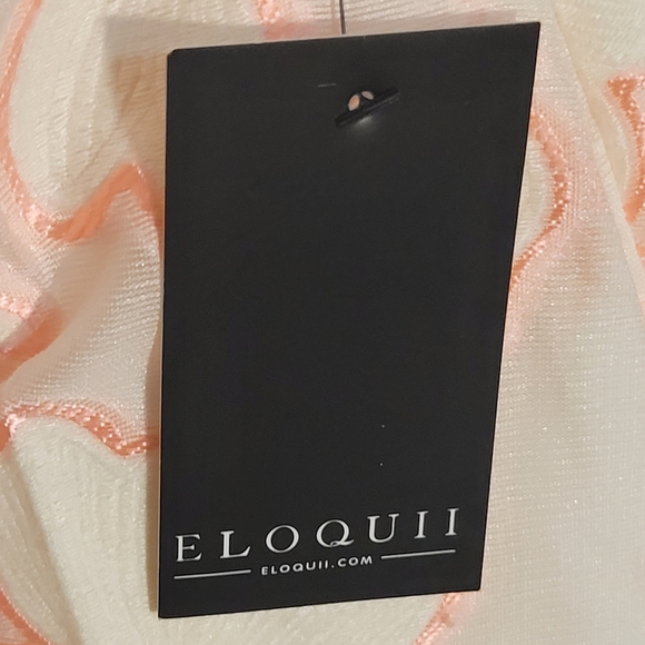 NWOT ELOQUII Neon Pink Floral Cricle Skirt with Pockets - Picture 11 of 11